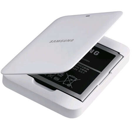 Аккумулятор мобильного телефона Samsung EB-K740ARWEGRU для Galaxy S4 zoom с зарядным устройством, белый