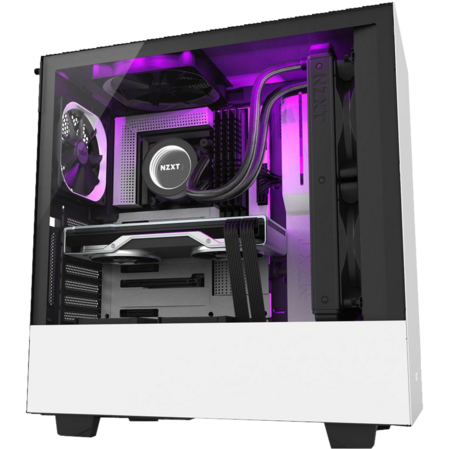 Корпус ATX Miditower NZXT H510i CA-H510I-W1 White/Black