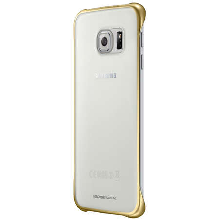 Чехол для Samsung G925 Galaxy S6 Edge Clear Cover золотистый
