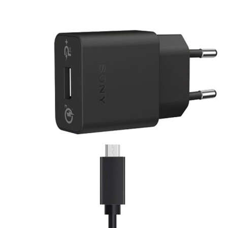 Сетевое зарядное устройство Sony UCH12 Quick Charger micro USB черное 