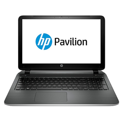 Ноутбук HP Pavilion 15-p000sr 15.6"(1366x768)/AMD A4 6210(1.8Ghz)/4096Mb/500Gb/DVDrw/Int:AMD Radeon R3/Cam/BT/WiFi/41WHr/war 1y/2.4kg/natural silver/W8.1