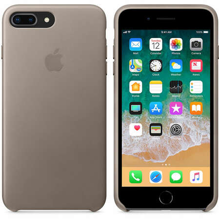 Чехол для Apple iPhone 8/7 Plus Leather Case Taupe  