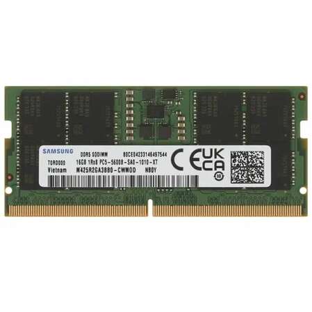 Модуль памяти SO-DIMM DDR5 16Gb PC44800 5600Mhz Samsung (M425R2GA3BB0-CWM)