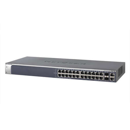 Коммутатор NETGEAR FSM726-300EUS управляемый 24 портов 10/100 Мбит/с 2 порта 10/100/1000 Мбит/с
