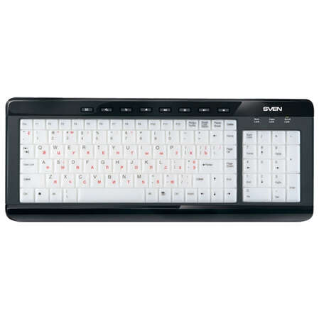 Клавиатура SVEN Comfort 7200 EL USB Black
