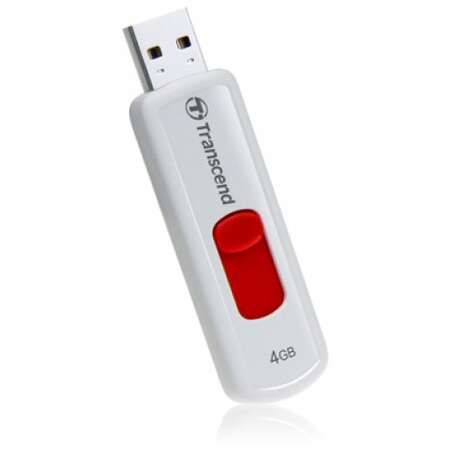 USB Flash накопитель 4GB Transcend JetFlash 530 (TS4GJF530) USB 2.0 Белый