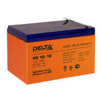 Батарея Delta HR 12-12, 12V 12Ah (Battery replacement APC rbc4, rbc6 151мм/98мм/95мм)