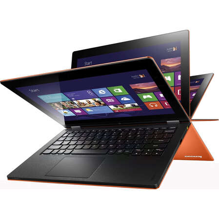 Ультрабук-трансформер/UltraBook Lenovo IdeaPad Yoga 2 11 i5-4202Y/4Gb/500Gb +16Gb SSD/11.6"/Cam/BT/Win8.1 orange multi touch