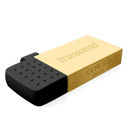 USB Flash накопитель 8GB Transcend JetFlash 380G (TS8GJF380G) USB 2.0 + microUSB (OTG) Золотистый