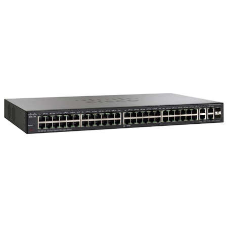 Коммутатор Cisco SG300-52P управляемый 48xGbLAN 4x combo SFP/GbLAN PoE 19" (SG300-52P-K9)