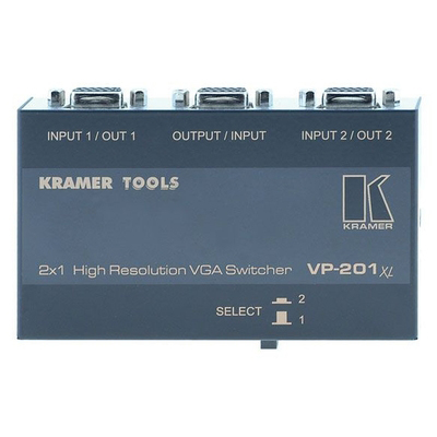 Коммутатор Kramer VP-201xl 2x1 сигналов VGA высокого разрешения, 1300 МГц