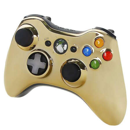 Microsoft Xbox 360 Controller (43G-00055) gold chrome