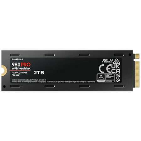 Внутренний SSD-накопитель 2000Gb Samsung 980 Pro с радиатором (MZ-V8P2T0CW) M.2 2280 PCI-E 4.0 x4