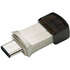 USB Flash накопитель 64GB Transcend JetFlash 890S (TS64GJF890S) USB 3.0 + USB Type C (OTG) Черный/Серебристый
