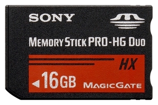 16Gb Memory Stick Pro-HG Duo HX Sony (MS-HX16B)