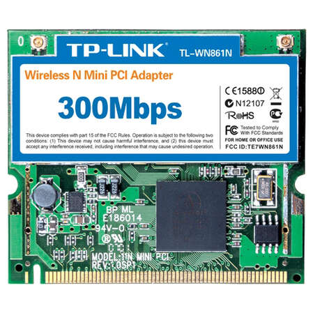 Сетевая карта TP-LINK TL-WN861N 802.11n Wireless LAN mini PCI Adapter