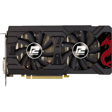 Видеокарта PowerColor 4096Mb RX 570 Red Dragon AXRX 570 4GBD5-3DHD/OC 3xDP, HDMI, DVI Ret 