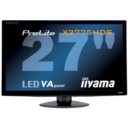 Монитор 27" Iiyama ProLite X2775HDS-B1 VA LED 1920x1080 8ms VGA DVI HDMI USB