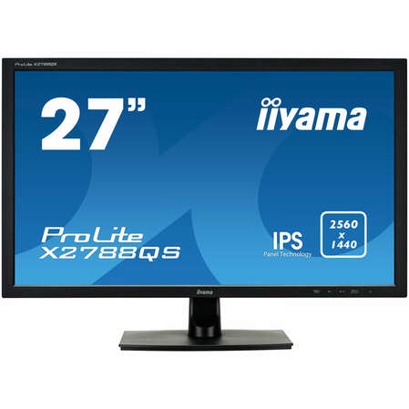 Монитор 27" Iiyama ProLite X2788QS-B1 IPS LED 2560x1440 5ms DVI HDMI DisplayPort