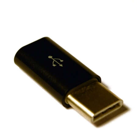 Переходник USB2.0 тип С(m)-microB(f) KS-is (KS-294Black)