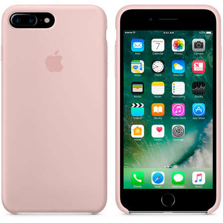 Чехол для Apple iPhone 7 Plus Silicone Case Pink Sand  