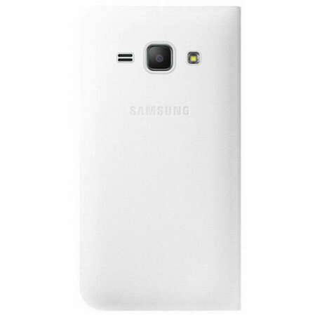 Чехол для Samsung Galaxy J1 (2016) SM-J120F/DS Flip Wallet белый 