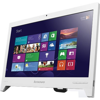 Моноблок Lenovo IdeaCentre C255 E1-2500/4G/500Gb/HD8240/WF/Cam/Win8 моноблок Keyboard&Mouse 18.5" White