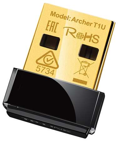 Сетевая карта TP-LINK Archer T1U 802.11ac 433Мбит/с 5ГГц USB 