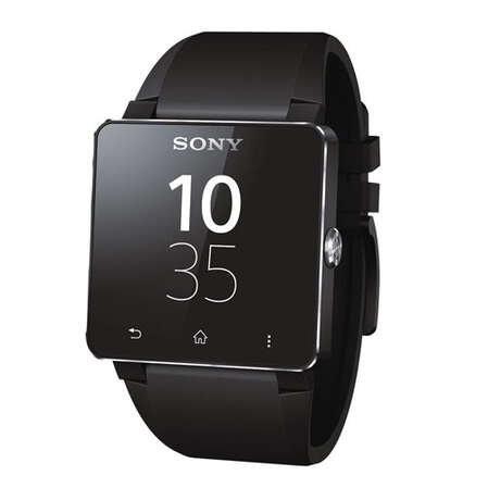 Умные часы Sony Smartwatch SW2 силиконовый ремешок, черные 