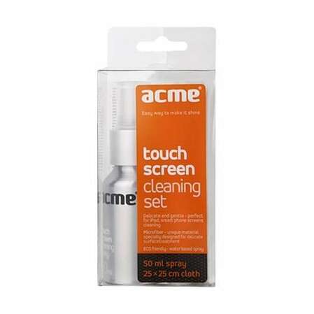 Чистящее средство Acme CL32 Touch screen cleaning set (50ml. spray + 25x25 cm micro-fibre cloth)
