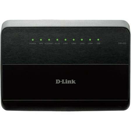 Беспроводной маршрутизатор D-Link DIR-620/D/F1A 802.11n 300Мбит/с 2.4ГГц 4xLAN 1xWAN USB