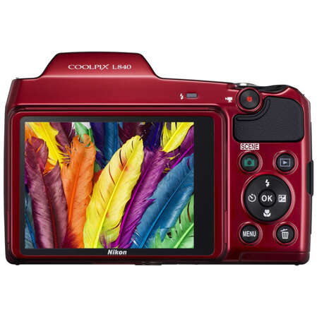 Компактная фотокамера Nikon Coolpix L840 red