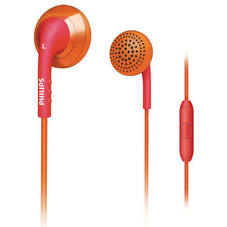 Наушники Philips SHE2675OP Orange-Pink с микрофоном