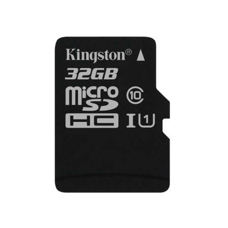 Micro SecureDigital 32Gb HC Kingston UHS-1 (Class 10) (SDC10G2/32GBSP)