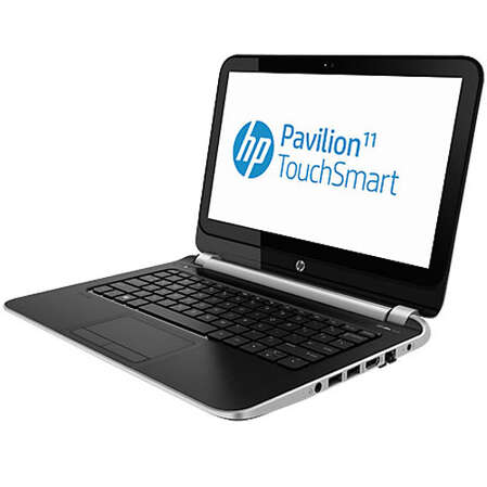 Ноутбук HP Pavilion 11-e100sr F5B63EA A6-1450/4Gb/500Gb/UMA/11.6" HD touch/WiFi/Cam/Win8 ano silver+midnight black