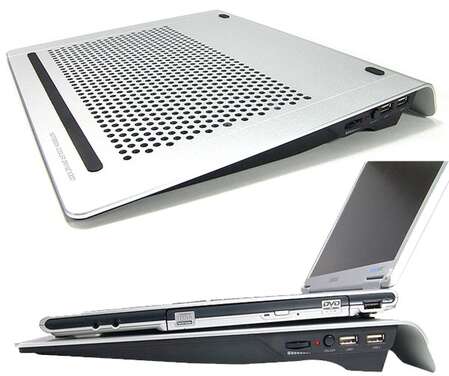 Подставка охлажд. ZALMAN ZM-NC1000 для ноутбука 2 вен. Silver