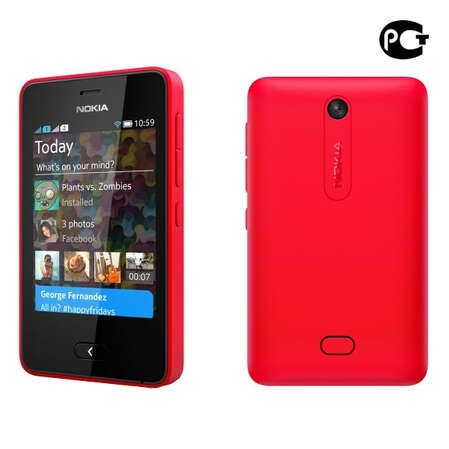 Мобильный телефон Nokia Asha 501 Dual Sim Red