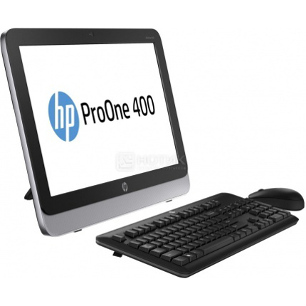 Моноблок HP ProOne 400 AIO 19.5" HD i5 4570T/4Gb/500Gb/8Gb SSD/DVD-RW/WiFi/BT/Kb+m/Win8.1Pro