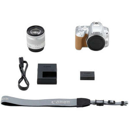 Зеркальная фотокамера Canon EOS 200D Kit 18-55 IS STM Silver