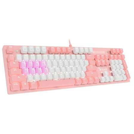 Клавиатура A4Tech Bloody B800 Dual Color Pink\White USB