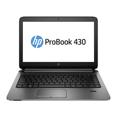 Ноутбук HP ProBook 430 G2 13.3"(1366x768 (матовый))/Intel Core i3 4030U(1.9Ghz)/4096Mb/500Gb/noDVD/Int:Intel HD4400/Cam/BT/WiFi/44WHr/bag/war 1y/1.5kg/Metalli