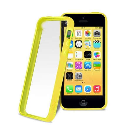 Чехол для iPhone 5c Puro Color Clear Cover желтый (IPCCCLEARYEL)