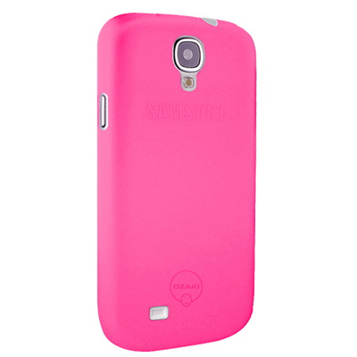 Чехол для Samsung Galaxy S4 i9500/i9505 Ozaki O!Coat-0.4 Jelly 0,4мм розовый OC701PK