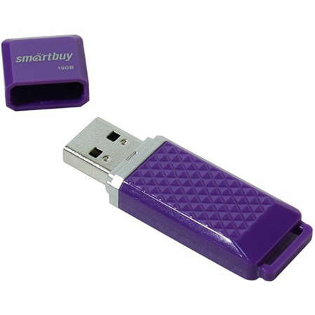 USB Flash накопитель 16GB Smartbuy Quartz series (SB16GBQZ-V) USB 2.0 фиолетовый