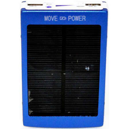 Внешний аккумулятор KS-is KS-225 13800mAh встроенная солнечная панель синий
