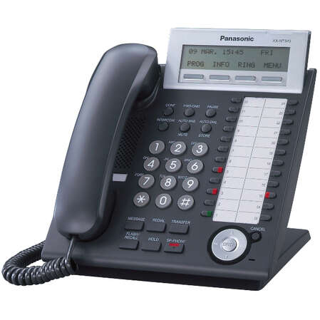 Системный телефон Panasonic KX-NT343RU-B IP черный