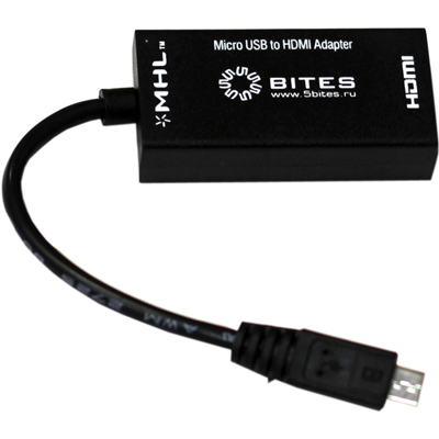 Адаптер MHL microUSB(M) - HDMI(F) 5bites (UA-HHFM-MHL)