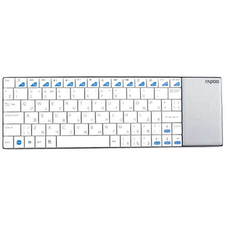 Клавиатура Rapoo E2700 White USB беспроводная с тачпадом 