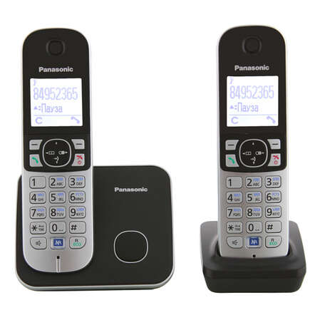 Радиотелефон Panasonic KX-TG6812RUB черный