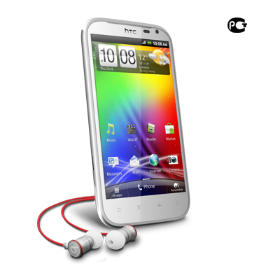 Смартфон HTC Sensation XL BeatsAudio urBeats White
